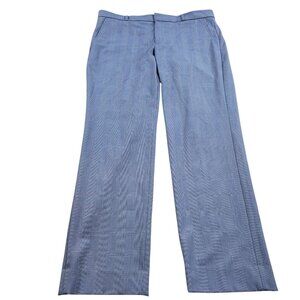 Banana Republic Pants Womens 12 Blue Plaid Ryan Fit Straight Career Work